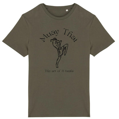 TEE SHIRT BIO PREMIUM MUAY THAI SHIRT ISLAND KHAKI