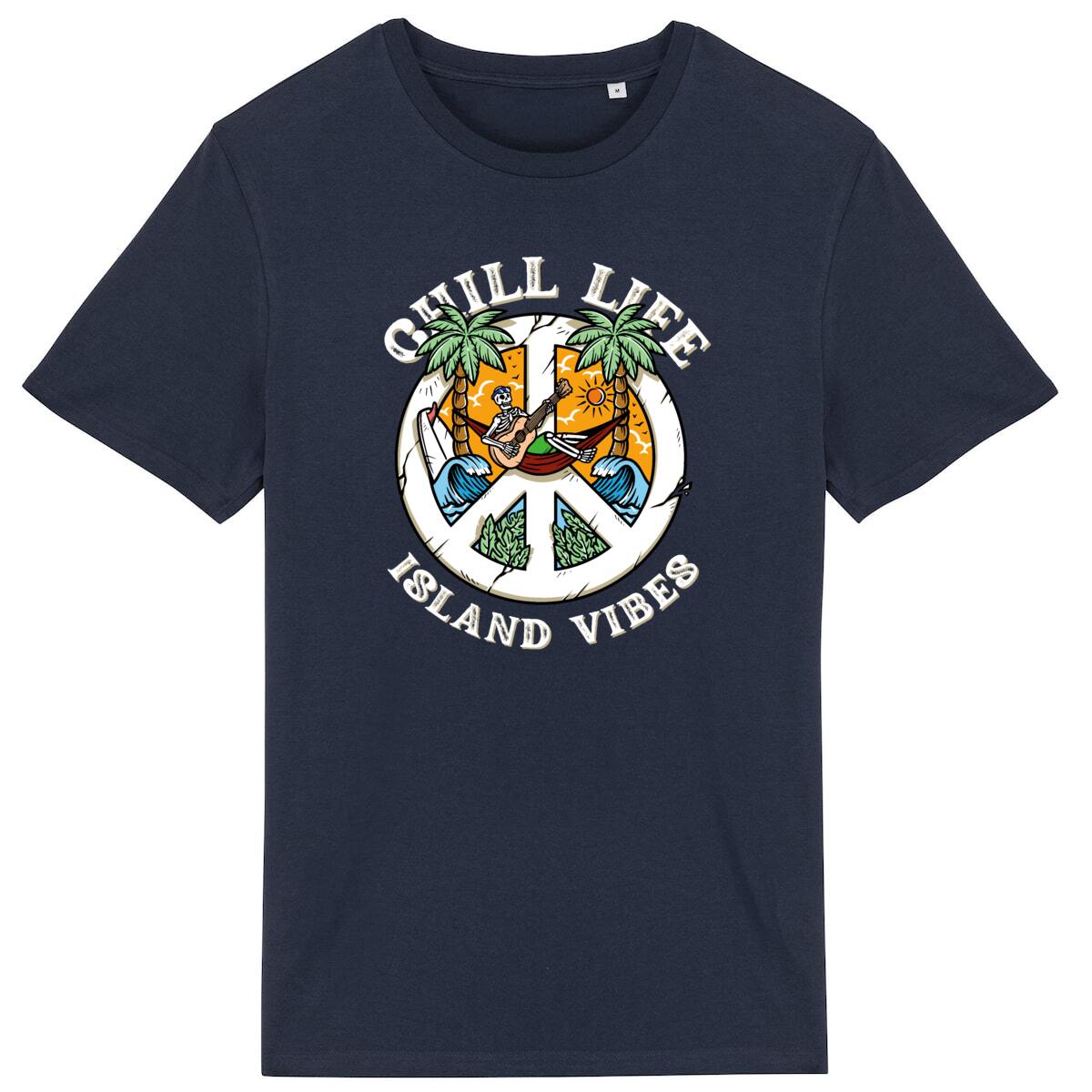 T-SHIRT BIO PREMIUM "CHILL LIFE" SHIRT ISLAND SURF MARINE