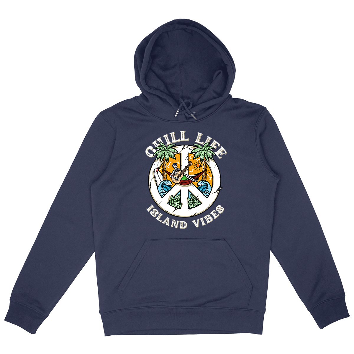 SWEATSHIRT A CAPUCHE PREMIUM BIO SURF CHILL LIFE SHIRT ISLAND MARINE