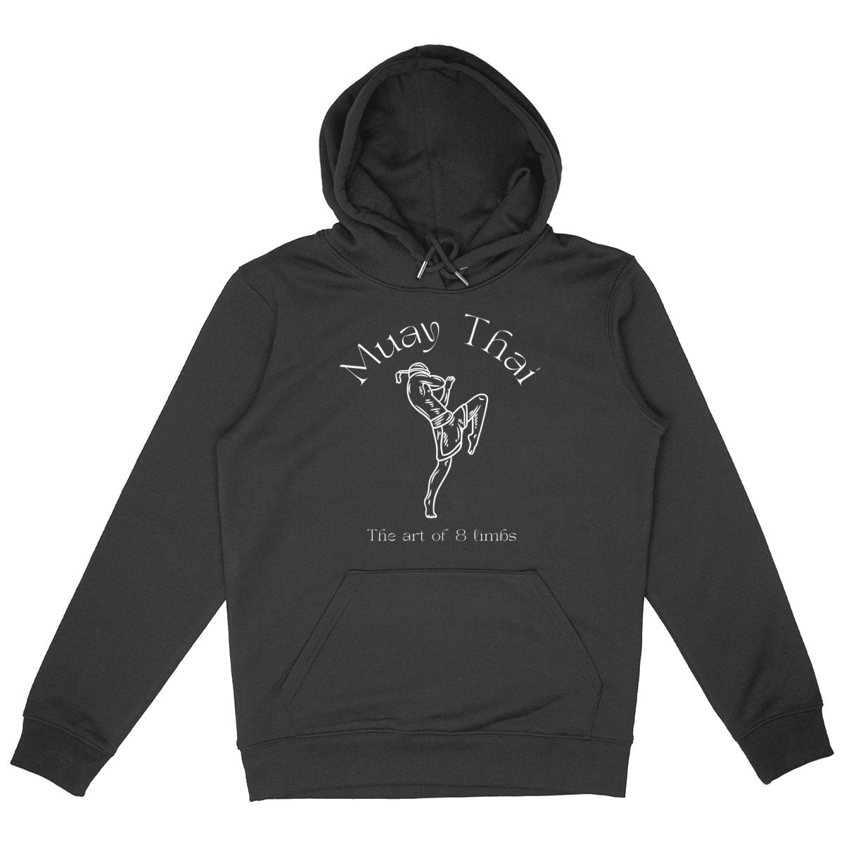 SWEATSHIRT A CAPUCHE BIO PREMIUM MUAY THAI SHIRT ISLAND NOIR
