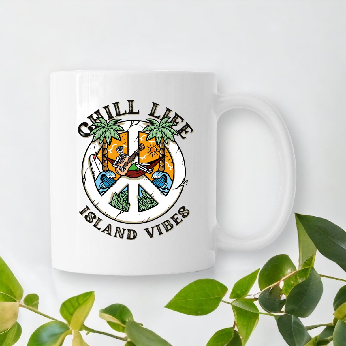 MUG CERAMIQUE SURF CHILL LIFE SHIRT ISLAND